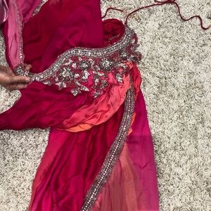 Indian Outfit - ready made sari pink